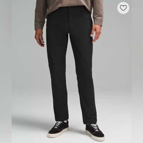 LULULEMON Men’s ABC Classic-Fit 5 Pocket Pant 32‎ Warpstreme Black Wrinkle Free - Picture 1 of 15